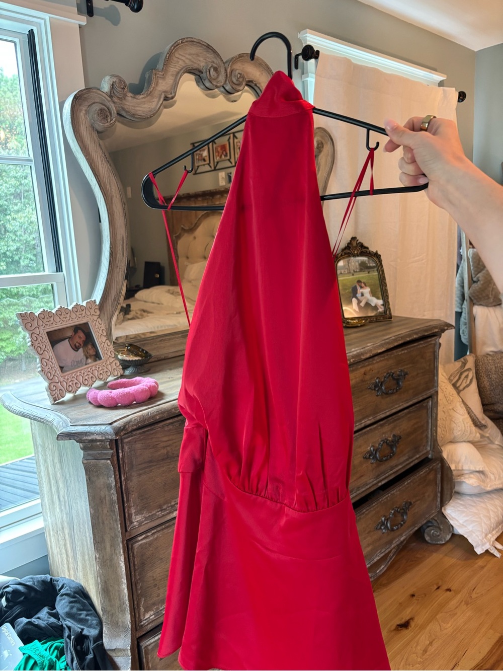 PacSun Red Backless Spaghetti Strap Dress